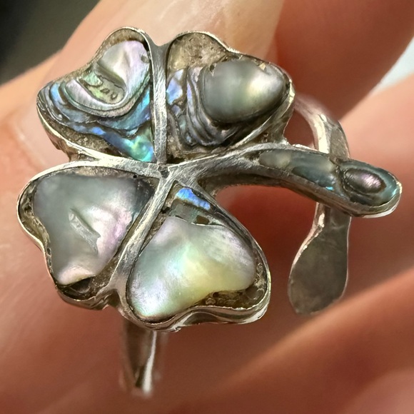 925 Vintage Taxco Mexico Ring - Picture 8 of 11